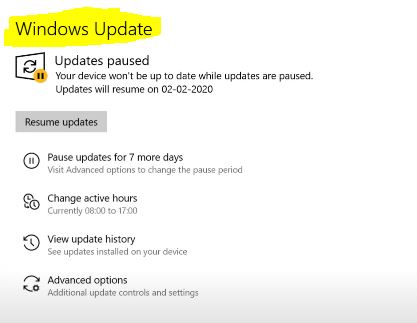 update your windows