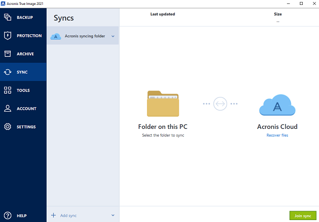 can acronis true image backup linux