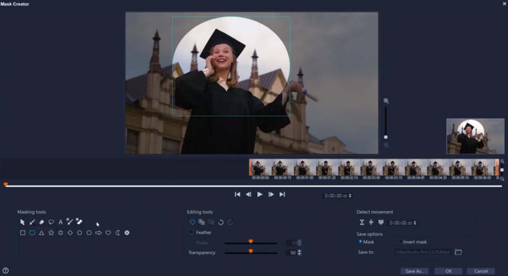 Corel VideoStudio Ultimate X10 mask creator