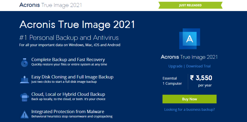 acronis true image 2022 upgrade