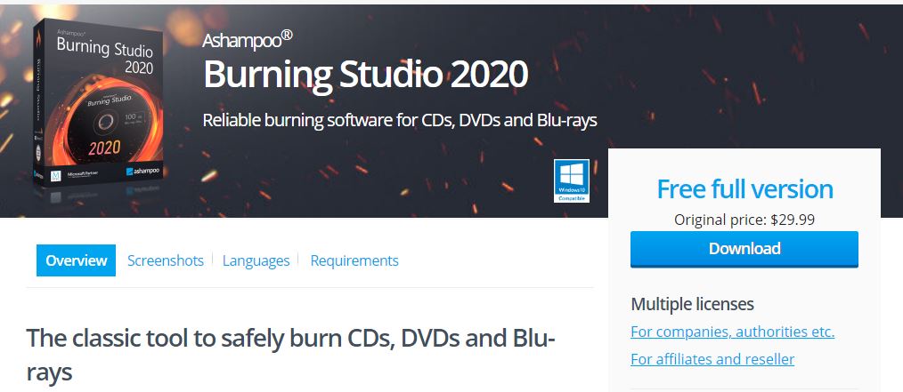 ashampoo burning studio 6 free manual