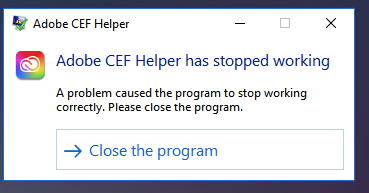 too many adobe cef helper