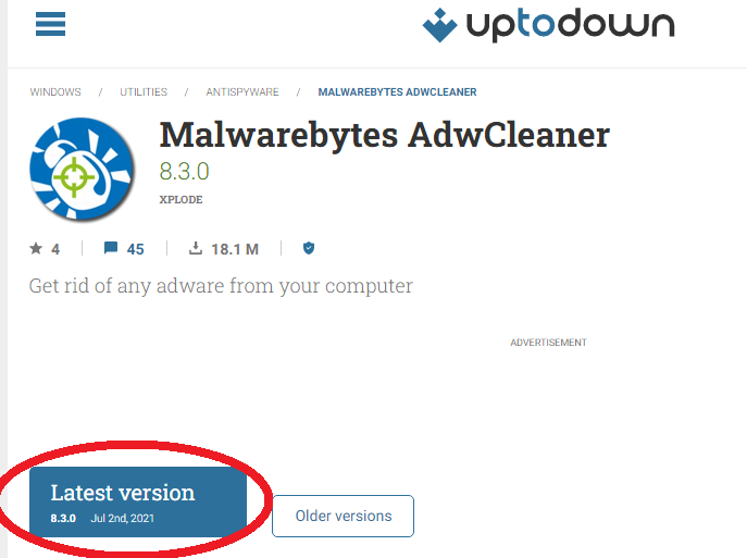 Download AdwCleaner