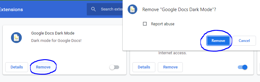 Remove all extensions from Chrome