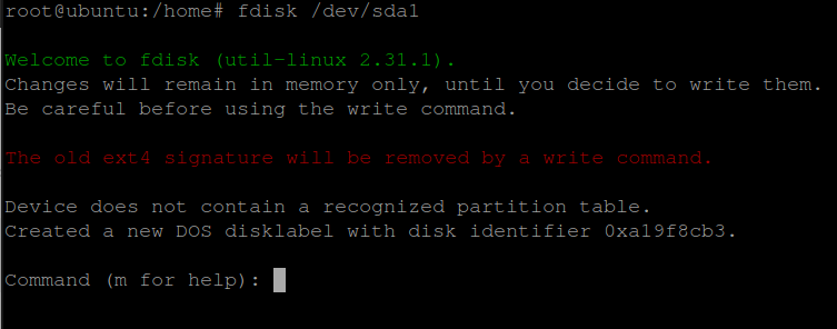 View all potential commands for a disk