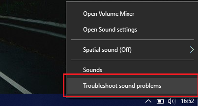 Troubleshoot sound problems