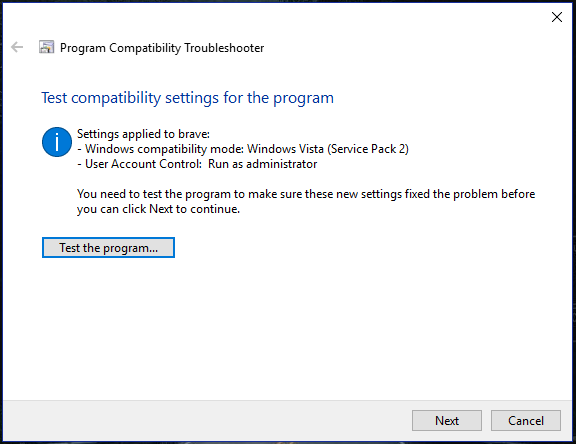 Compatibility troubleshooter