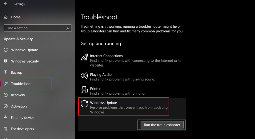 troubleshooting for 9c48 windows update ie11