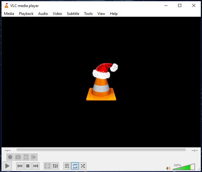 VLC media player during Christmas holiday period