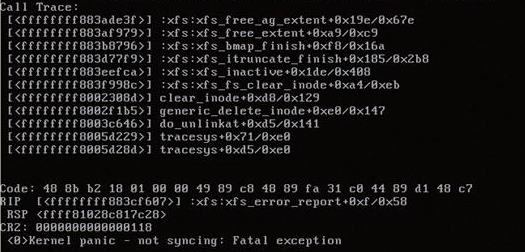 kernel panic not synchronizing fatal exception