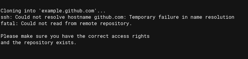 ssh could not resolve hostname github.com