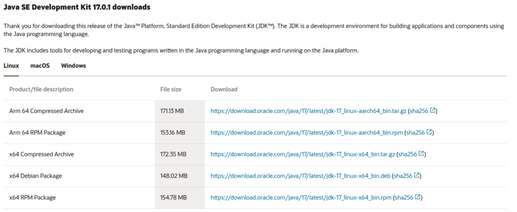 Choose the correct file to download depending on your architecture and distribution.