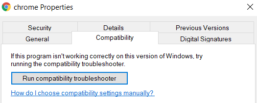 Troubleshooting: Chrome Compatibility Mode