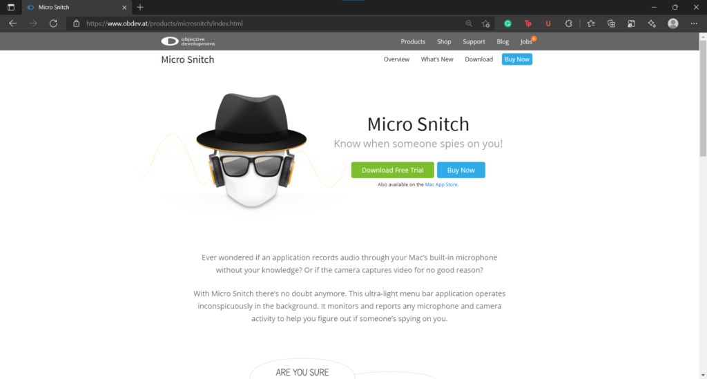 Micro Snitch for MacOS