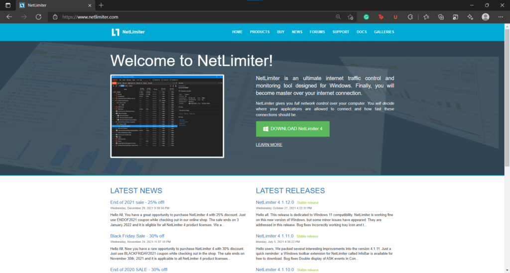 NetLimiter for Windows