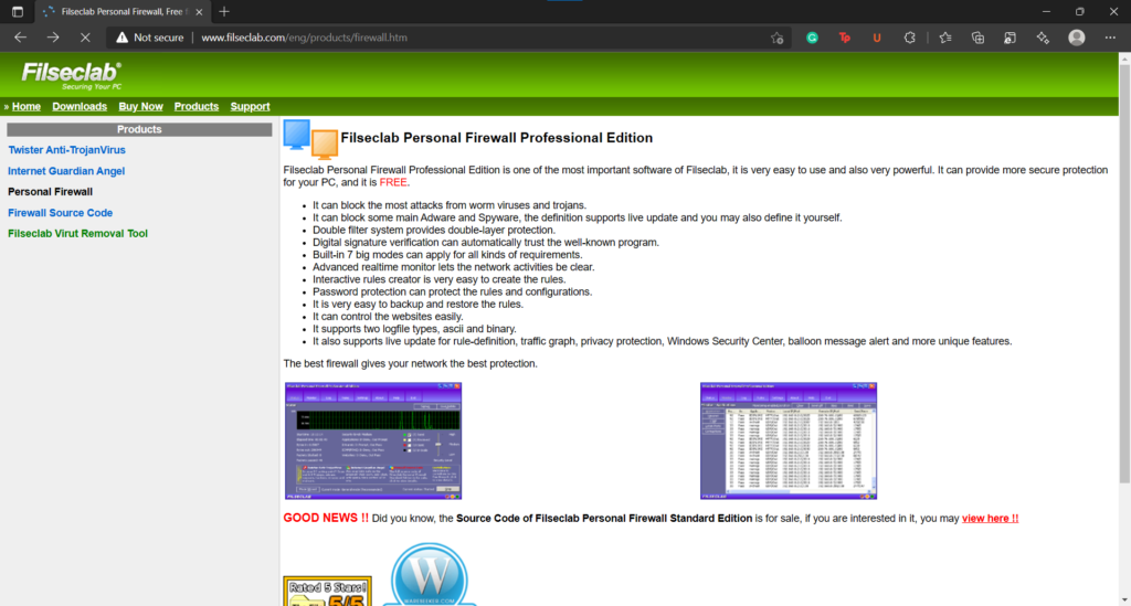 Filseclab Personal Firewall