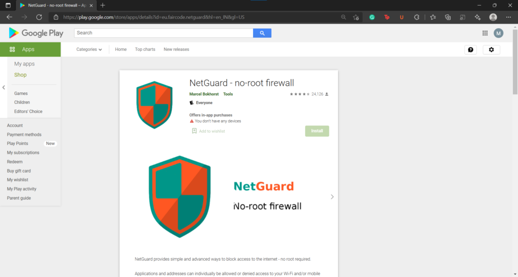 NetGuard for Android OS