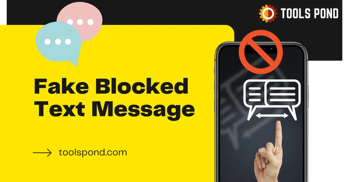 Fake blocked text message