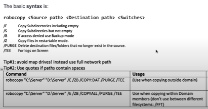 What is the significance of Robocopy backup mode?