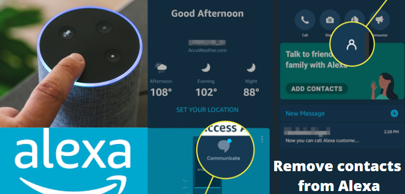 Users can remove contacts from Alexa